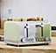 Swan ST19020GN 4 Slice Retro Toaster (Green)