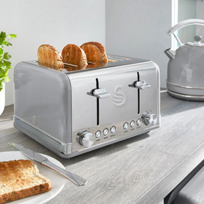 Swan retro green 2024 kettle and toaster