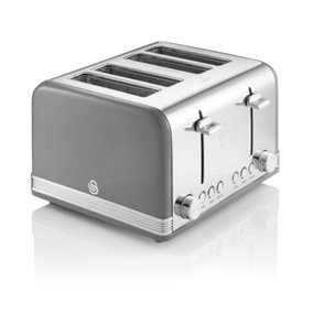 Swan ST19020GRN 4 Slice Retro Toaster (Grey)