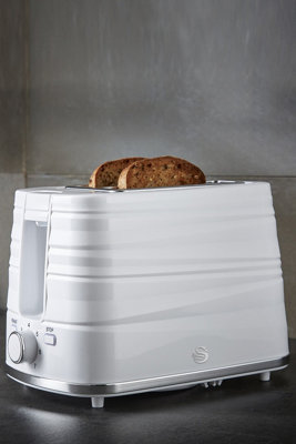 Swan ST31050WN, 2 Slice Symphony Toaster, High Gloss and Matt Finish ...