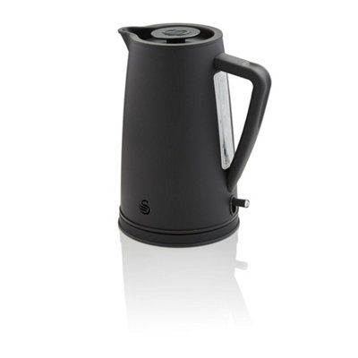 Swan Stealth Litre Kettle, Matte Black, Rapid Boil - Main Image