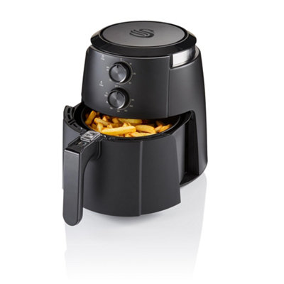 Swan Stealth Manual Air Fryer Black