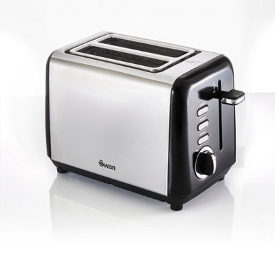 Swan Townhouse 2 Slice Toaster Black 