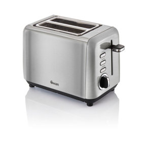 Swan Townhouse 2 Slice Toaster Stainless Steel