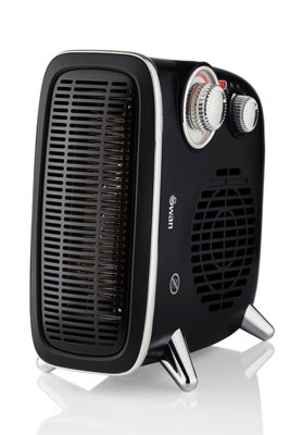 Swan Vertical 2000W Fan Heater Black