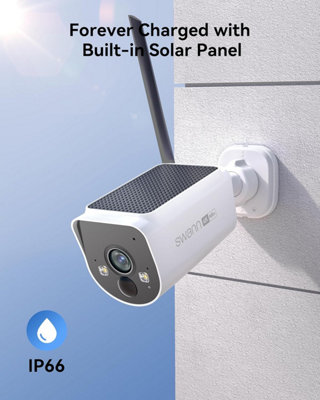 Swann MaxRanger4K Wireless Security System 3 Cam Kit with 4K Solar Cameras, Colour Night Vision, True Detect & 1TB Local Storage