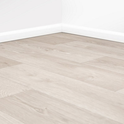 Sweedish Medium Oak Style Soft Lino Flooring 4m Width Sheet Vinyl R10 ...