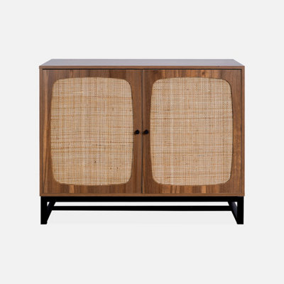 sweeek. 100cm cane sideboard Retro Natural 100x40x80 cm