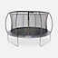 sweeek. 14ft trampoline with inner safety net for optimal safety -  Diam.430 cm - Venus Inner - Grey