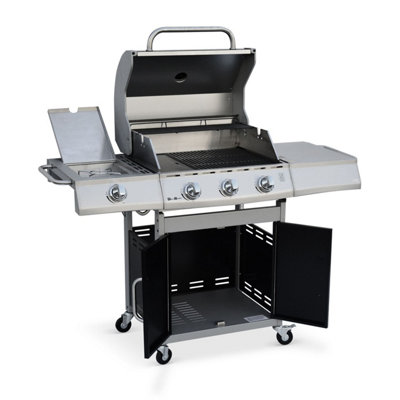 4 Burner Gas BBQ With Side Burner