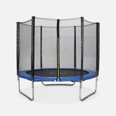 sweeek. 8ft Trampoline with Safety Net Blue PRO Quality EU