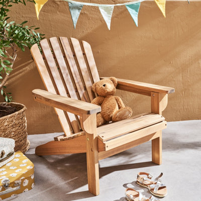 Child's wooden store adirondack chair