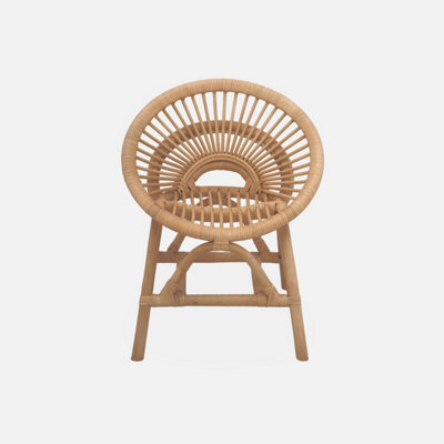 sweeek. Children s rattan chair Maeva Natural 47x39.5x53 cm DIY at B Q