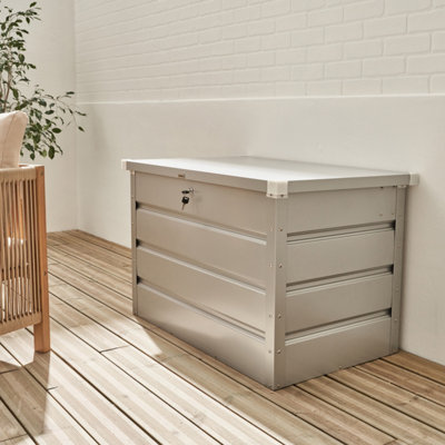 sweeek - Metal garden box 600L Dallas Aluminium 99x61x62 cm