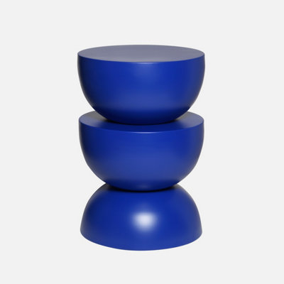 sweeek. Metal side table Coumba Blue 32x32x46.5 cm