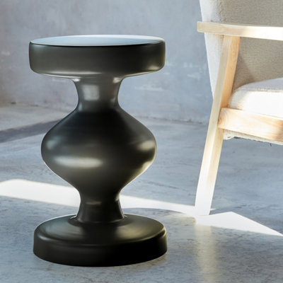 sweeek. Metal side table Hawa Black 29.5x29.5x47 cm