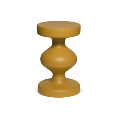 sweeek - Metal side table Mustard Yellow 29.5x29.5x48.5 cm - Hawa