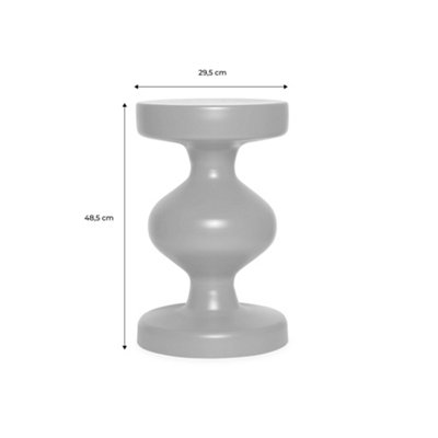 sweeek - Metal side table Mustard Yellow 29.5x29.5x48.5 cm - Hawa