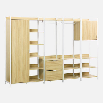 sweeek - Modular dressing kit with 4 elements Clever White L 280 x D 48 ...