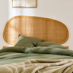 sweeek. Natural rattan headboard Samoa 160x120x3 cm