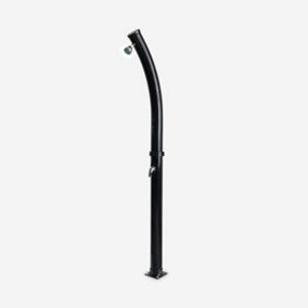 sweeek. Outdoor solar shower 20L tank with mixer - for pool hot tub terrace garden - Cascata - Black