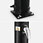 sweeek. Outdoor solar shower 20L tank with mixer - for pool hot tub terrace garden - Cascata - Black