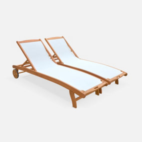 Wooden sun best sale loungers b&q