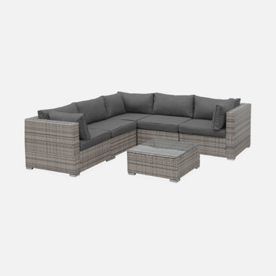 Rattan garden deals furniture ready assembled