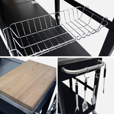 sweeek - Rochefort - 5-burner gas barbecue with sink board utensils ...