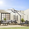 sweeek. Square cantilever parasol 3x3m - Falgos - Off-white