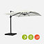 sweeek. Square cantilever parasol 3x3m - Falgos - Off-white