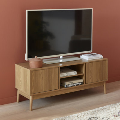 Natural wood online entertainment center