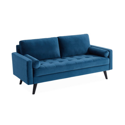 Blue gray wide arm ragnar sofa top