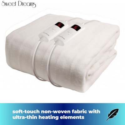 Sweet Dreams Electric Blanket King Size Bed Size Machine Washable Elasticated Skirt - Overheat Protection