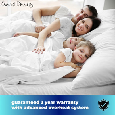 Sweet Dreams Electric Blanket King Size Bed Size Machine Washable Elasticated Skirt - Overheat Protection - 6
