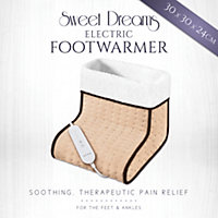 Sweet Dreams Electric Foot Warmer, Heated Cosy Slipper for Feet, Therapeutic Soothing Pain Relief Therapy