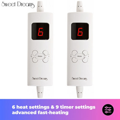 Sweet Dreams Luxury Fleece Electric Blanket Double Size, Machine Washable  Underblanket, Digital Control, Overheat Protection | DIY at Bu0026Q