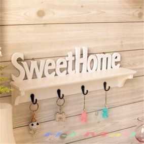 SweetHome - 4 Hook Storage Shelf
