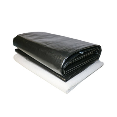 Swell 2.5x2.5m 25 Year Guarantee Pond Liner With Heavy Duty Underlay