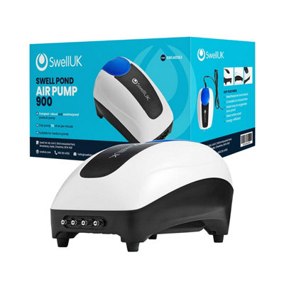 Swell Pond Air Pump 900 Robust Air Pump Garden Pond Air Pump Fish Pond Essential 3 Year Guarantee