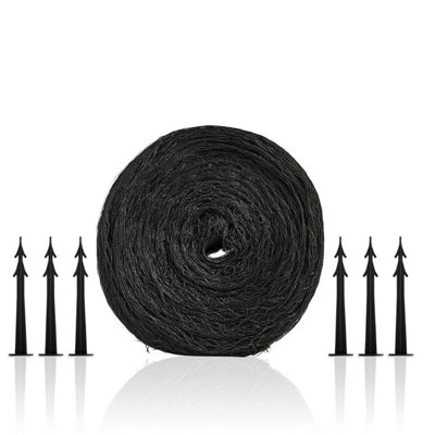 Swell UK Pond Cover Net 6x4m - Heavy-Duty Black Fine Mesh with Fixing Pegs Price Comparisons | Compare The Build