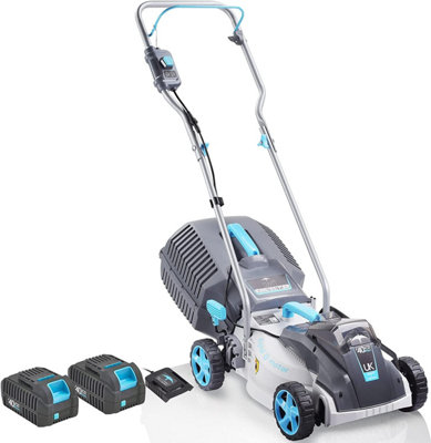 Yard Force 20V 4.0Ah 38cm Cordless Cylinder Lawnmower 45L Grass Bag  Lithium-Ion Battery & Charger Included - CR20 Range - LM C38A