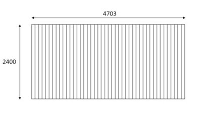 Swift Deck - Self-assembly Garden Decking Kit - 2.4 x 4.7m - includes height adjustable foundations
