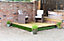 Swift Deck - Self-assembly Garden Decking Kit - 4.75 x 4.7m - includes height adjustable foundations