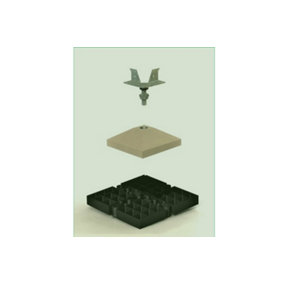 Swift Plinth Foundation Kit - 12 modular height adjustable DIY foundation pads for garden rooms up to 4 x 6m