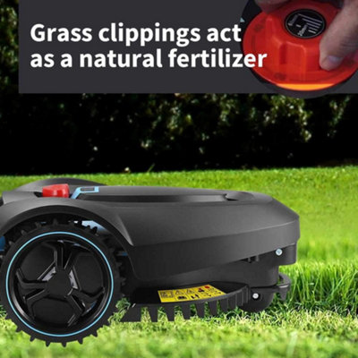 swift RM18 28V Robotic Lawnmower Auto Charging Self Propelled 18cm Cut Width Robot Lawn Mower for Lawns up to 600m include garage DIY at B Q