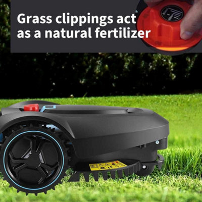swift RM18 28V Robotic Lawnmower Auto Charging Self-Propelled 18cm Cut Width Robot Lawn Mower for Lawns up to 600m² include garage
