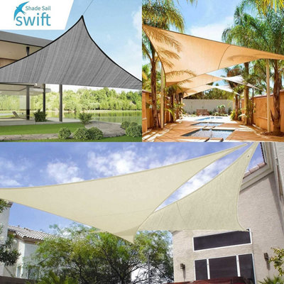 swift Sun Shade Sail 2.5x2.5m Square Sail Shade HDPE Breathable 98