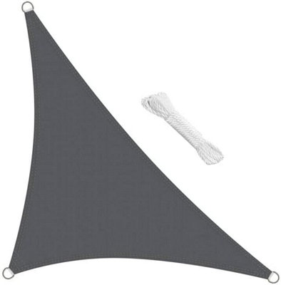 swift Sun Shade Sail 3.5x3.5x4.9m Right Angle Triangle HDPE Breathable ...