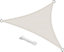swift Sun Shade Sail 3x3x3m Triangle Waterproof 98% UV Block Water Resistant Canopy Sail for Garden Patio, Cream